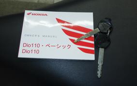 HONDA DIO110-3ﾍﾞｰｼｯｸ 2007 JK03
