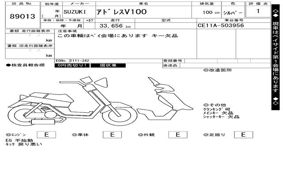 SUZUKI ADDRESS V100 CE11A