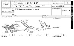 YAMAHA TRICITY 125 A SEC1J